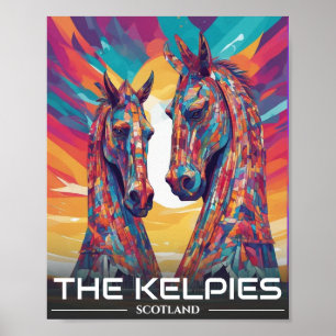 The Helix, The Kelpies, Falkirk - Visit Scotland Poster