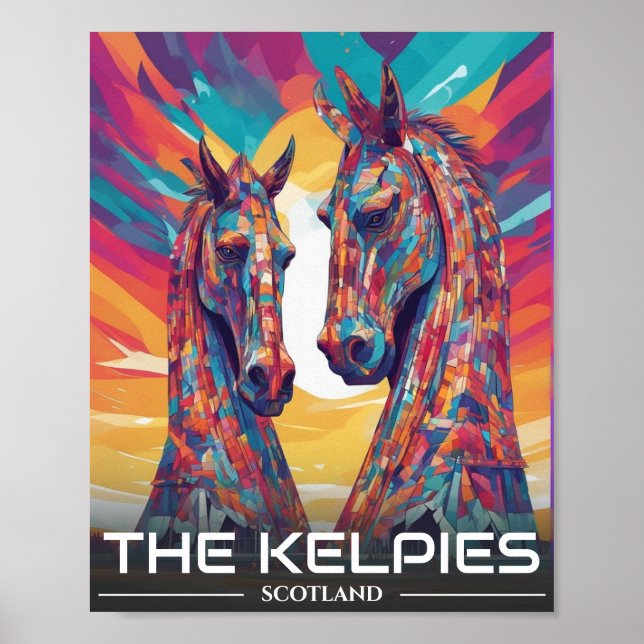 The Helix, The Kelpies, Falkirk - Visit Scotland Poster (Front)