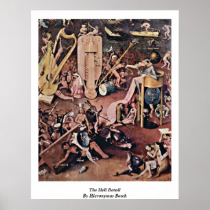The Hell Detail By Hieronymus Bosch Poster