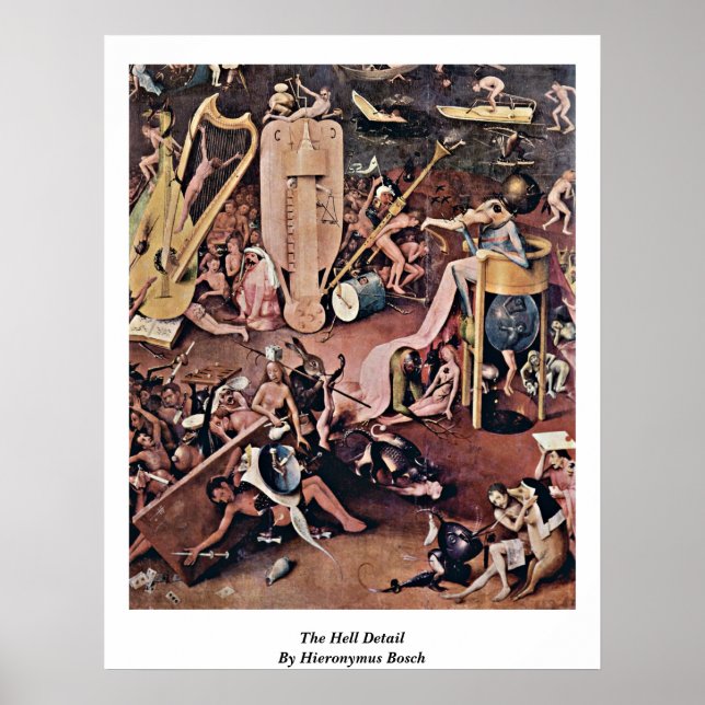 The Hell Detail By Hieronymus Bosch Poster (Front)