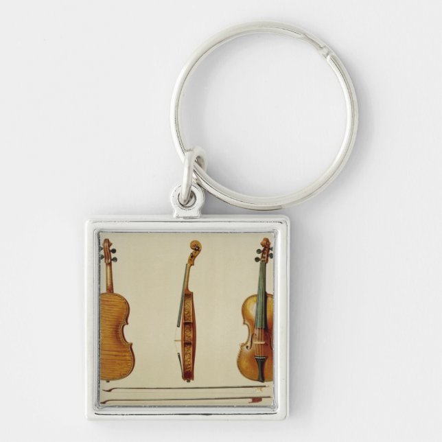 The Hellier violin made by Antonio Stradivarius (c Key Ring (Front)