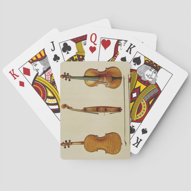 The Hellier violin made by Antonio Stradivarius (c Playing Cards (Back)