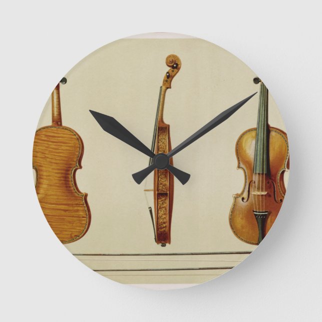 The Hellier violin made by Antonio Stradivarius (c Round Clock (Front)
