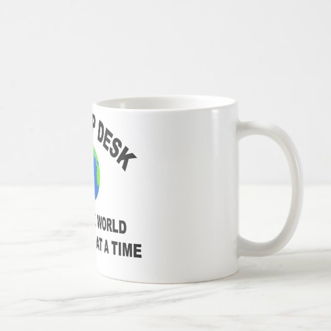 The Help Desk - Saving The World Coffee Mug (Right)