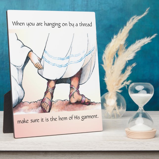 The Hem of His Garment  Plaque (Side)