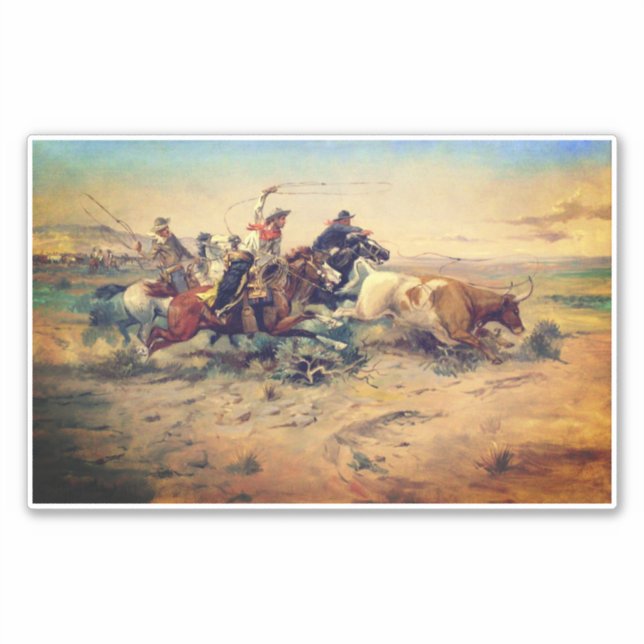 The Herd Quitter (by C. M. Russell, c. 1897) (Front)