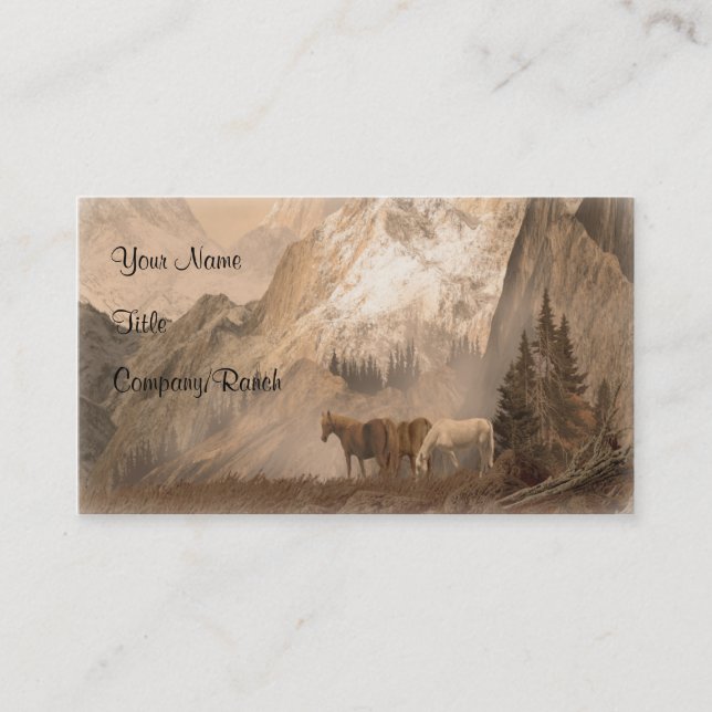 The Herd, Western Business Card (Front)