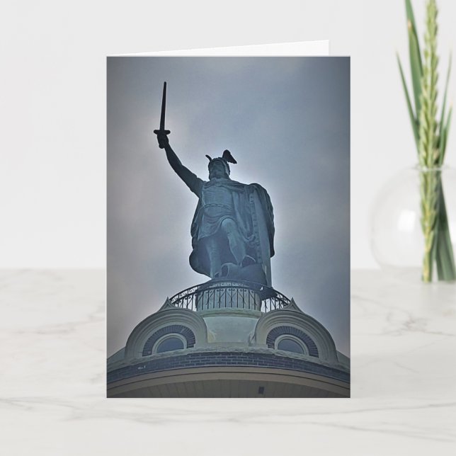 "The Hermann Monument" Get Well Card (Front)