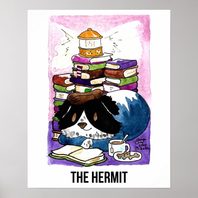 The Hermit BCN Tarot Poster (Front)