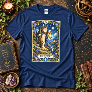 The Hermit Cat Tarot - Solitude and Wisdom T-Shirt