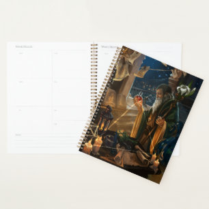The Hermit Tarot card - alchemy fantasy art Planner
