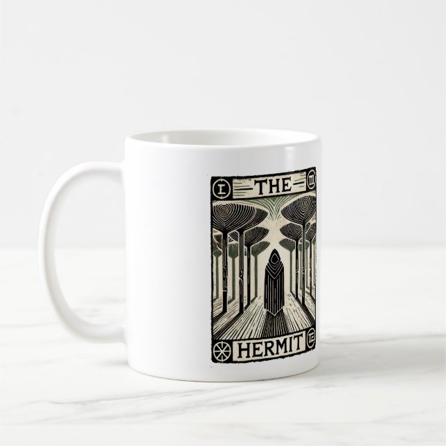 The Hermit Tarot Card                              Coffee Mug (Left)