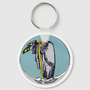 The Hermit Tarot Card Key Ring