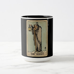 The Hermit Tarot Two-Tone Coffee Mug