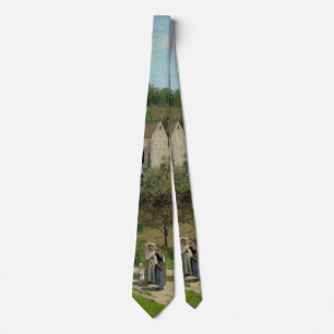The Hermitage at Pontoise Camille Pissarro Tie