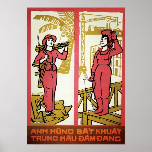 The Hero is Indomitable and Courageous Vietnam Poster (Front)