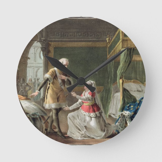 The Heroic Devotion of Marguerite of Provence (121 Round Clock (Front)
