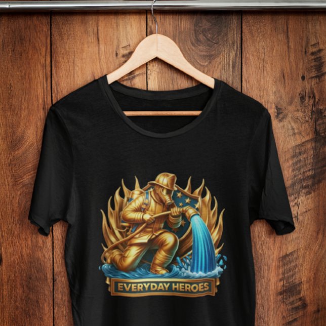 The Heroic Fireman Taming Flames T-Shirt (Creator Uploaded)