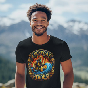 The Heroic Fireman's Battle T-Shirt