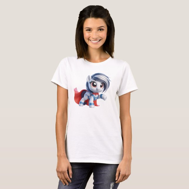 The heroic pony with a silver mane. T-Shirt (Front Full)