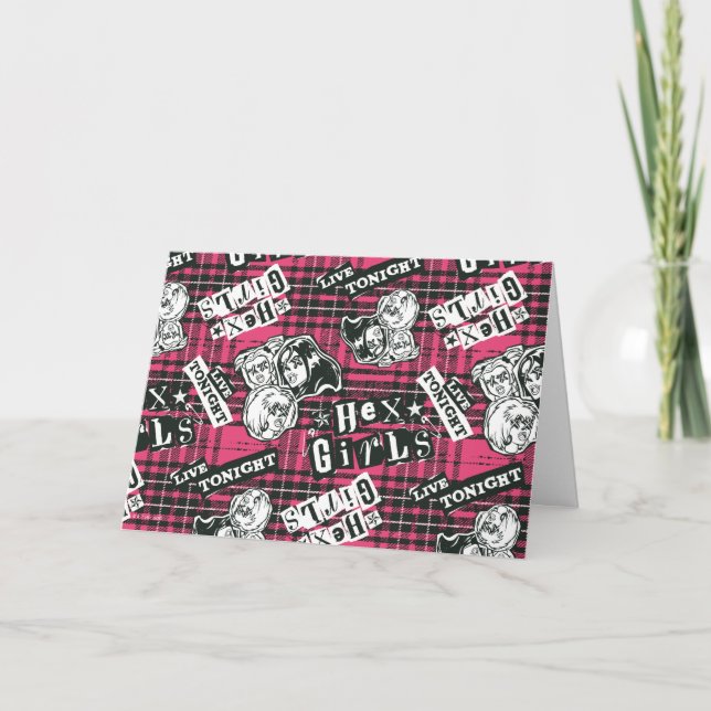 The Hex Girls Punk Plaid Pattern Card (Front)