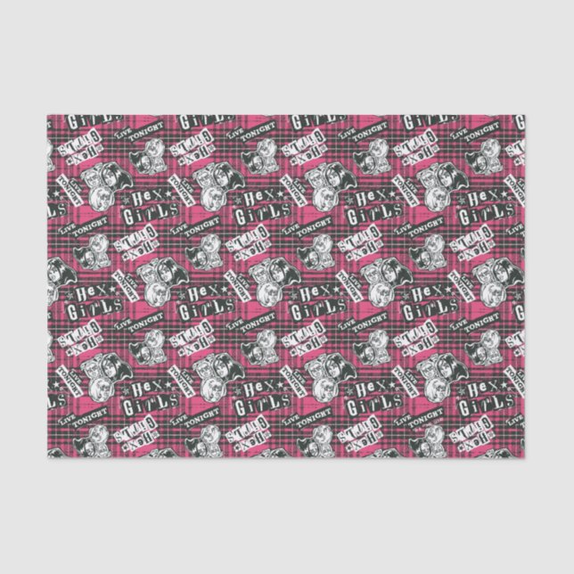 The Hex Girls Punk Plaid Pattern Tissue Paper (Front)