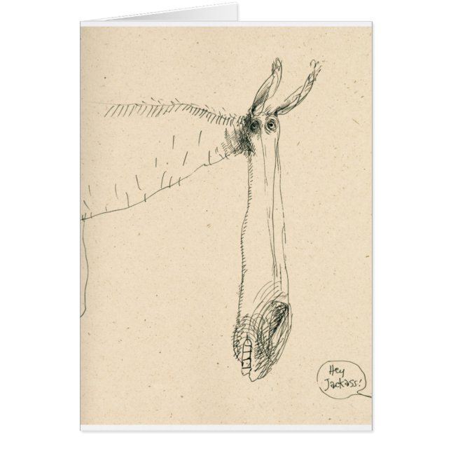 The Hey, Jackass Card (Front)