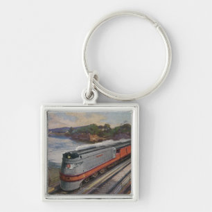 The Hiawatha Streamline Train Key Ring