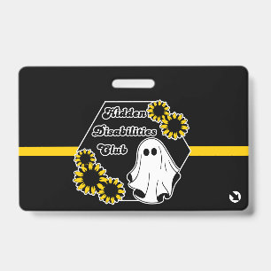 the hidden invisibility club with contact info ID badge