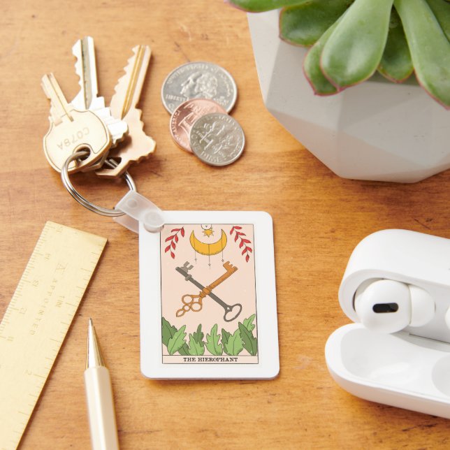 The Hierophant major arcana tarot card  Key Ring (Desk)