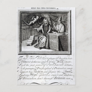 The High Church Champion and his two Seconds Postcard