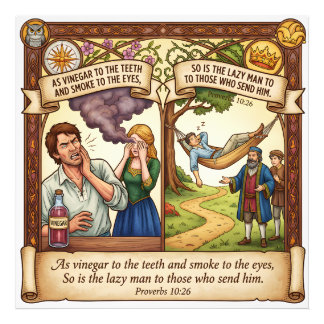 The High Cost of Laziness - Proverbs 10:26 Photo Print