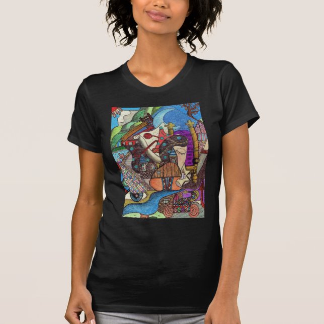 The High Priestess Tarot card by Kaye Talvilahti T-Shirt (Front)