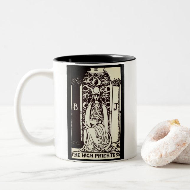 the high priestess tarot card | mug (With Donut)