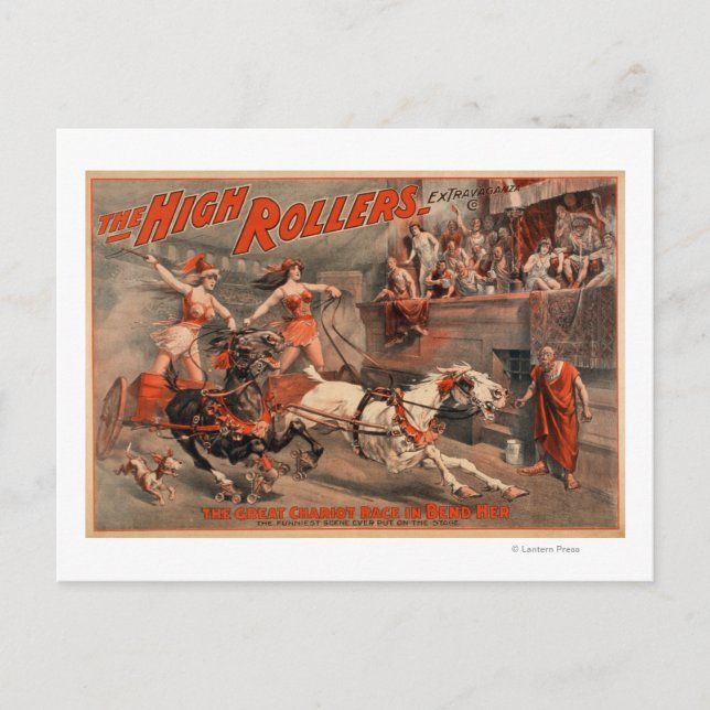 The High Rollers - Ben Hur "Bend Her" Theatre Postcard (Front)