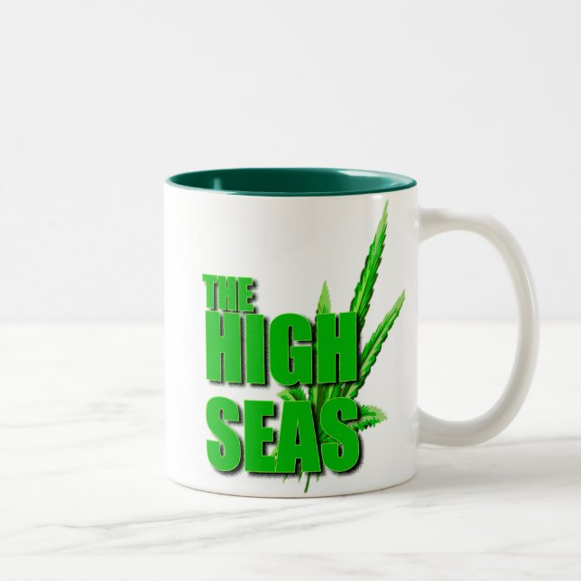 The High Seas Podcast Two-Tone Coffee Mug (Right)