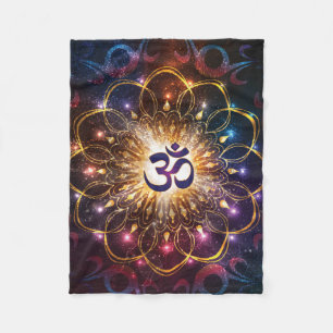 The higher power of Om Fleece Blanket