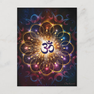 The higher power of Om Postcard