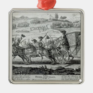 The Highland Chase, 21st February 1745 Metal Tree Decoration