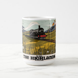 The Highlands Of Scotland Travel Poster Coffee Mug