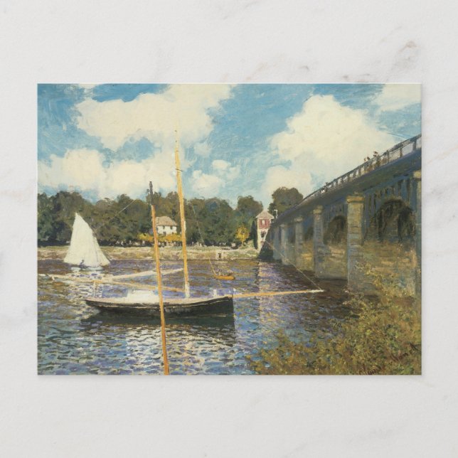 The Highway Bridge at Argenteuil by Claude Monet Postcard (Front)