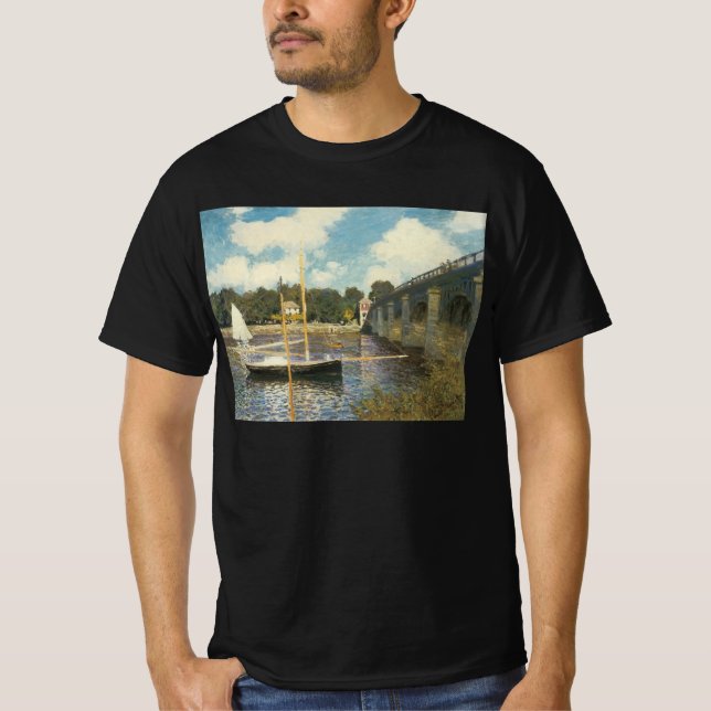 The Highway Bridge at Argenteuil by Claude Monet T-Shirt (Front)