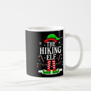 The Hiking Elf Xmas Funny Matching Family Group Ch Coffee Mug