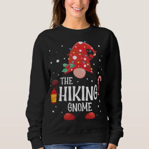 The Hiking Gnome Matching Family Christmas Gnome P Sweatshirt
