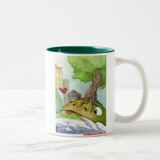 The Hill Frog and the Butterfly Two-Tone Coffee Mug