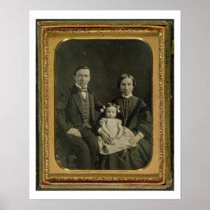 The Hiller family, c.1850 (daguerreotype) Poster