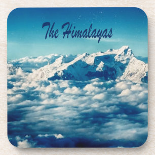 The Himalayas Mountains with Text Coaster