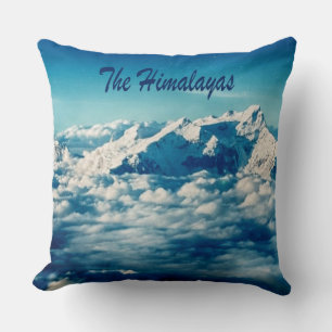 The Himalayas Mountains with Text Cushion