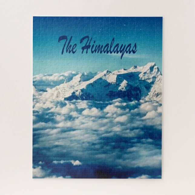 The Himalayas Mountains with Text Jigsaw Puzzle (Vertical)