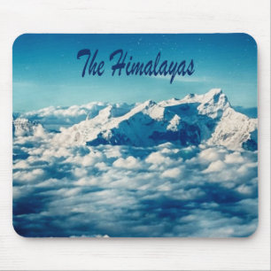 The Himalayas Mountains with Text Mouse Pad